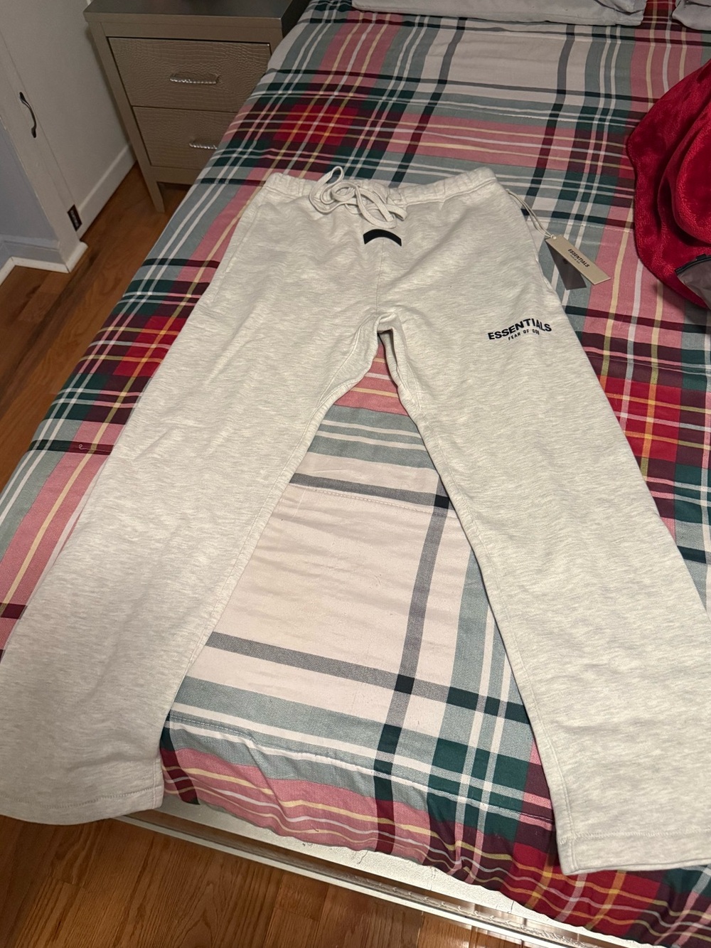 Essentials Heather Light Gray Jogger Sweatpants